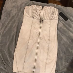 Cylinder wash moto dress